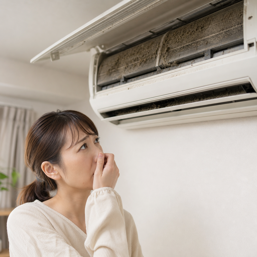 エアコンのカビ臭が気になる